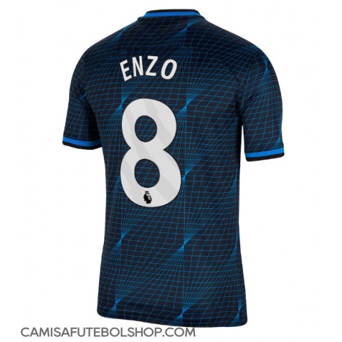 Camisa de time de futebol Chelsea Enzo Fernandez #8 Replicas 2º Equipamento 2023-24 Manga Curta